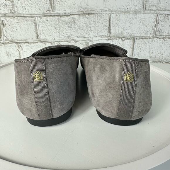 Birdies The Starling Loafers Leather Suede Slip On Neutral Minimal Gray Grey 6 - Picture 4 of 14